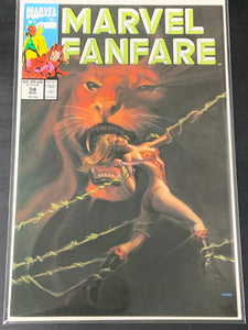 Marvel Fanfare 58 Marvel 1991 Joe Chiodo Painted Cover, Shanna The She-Devil