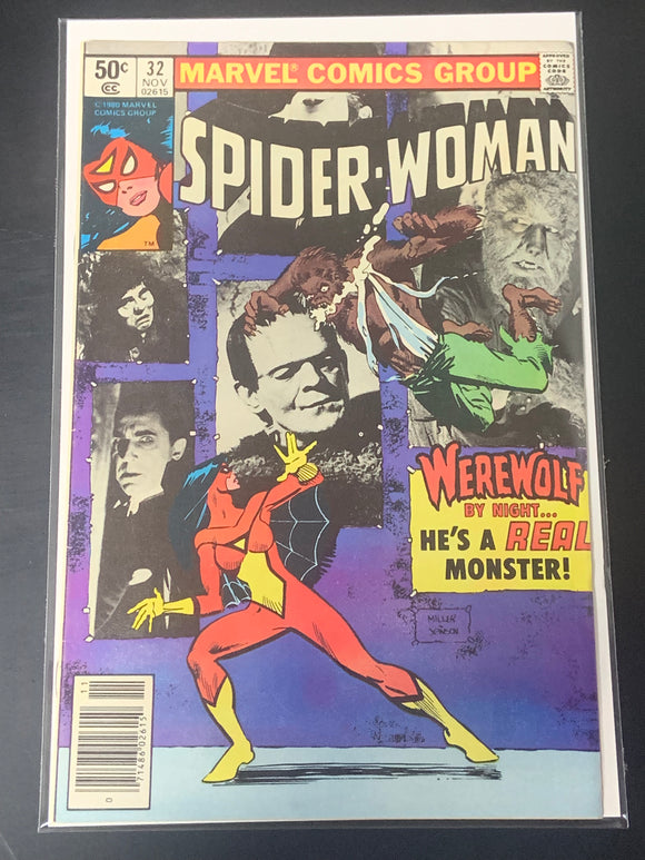 Spider-Woman 32 Marvel 1980 1st Meeting Between Jack Russell & Jessica Drew