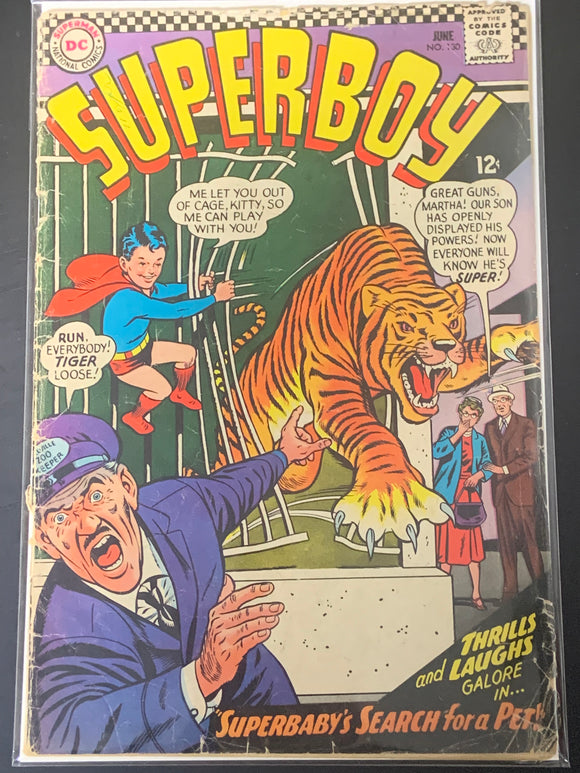 Superboy 130 DC 1966 Superbaby's Search for a Pet!