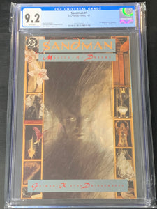 Sandman 1 DC Vertigo 1988 CGC 9.2 1st App of Morpheus , Neil Gaiman