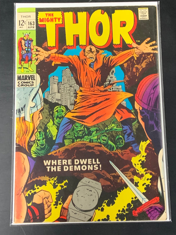 Thor 163 Marvel 1969 2nd Cameo App of Adam Warlock AKA Him