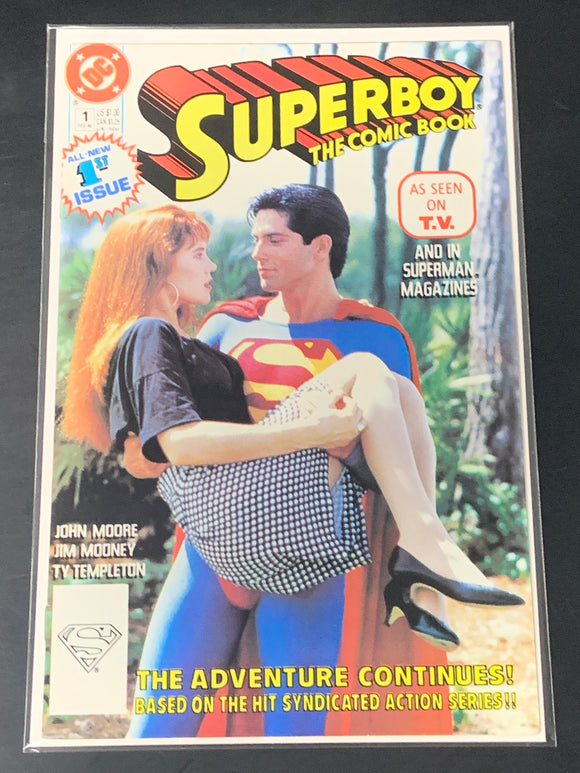 Superboy The Comic Book 1 DC 1990 Photo Cover, Based on TV Series