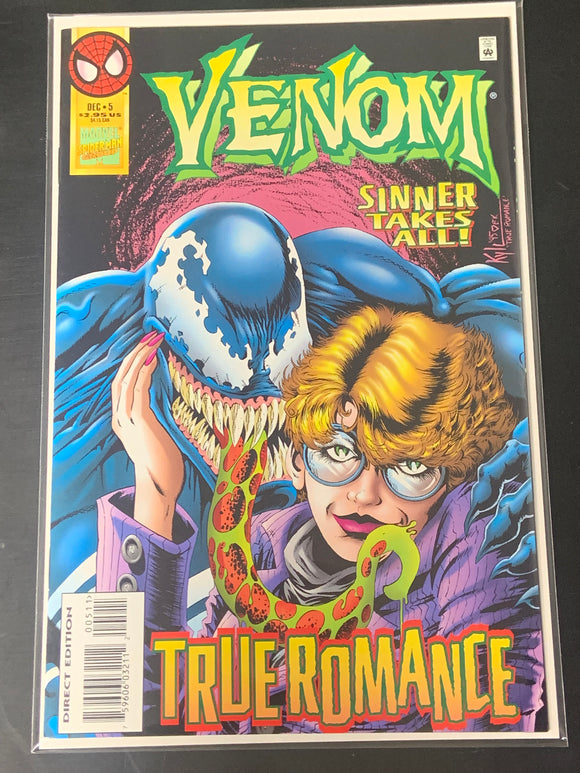 Venom Sinner Takes All 5 Marvel 1995 2nd App of She-Venom