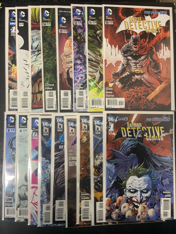 Detective Comic DC 2011 0-15 plus Annual 1, Set of 17, 1st Dollmaker & More