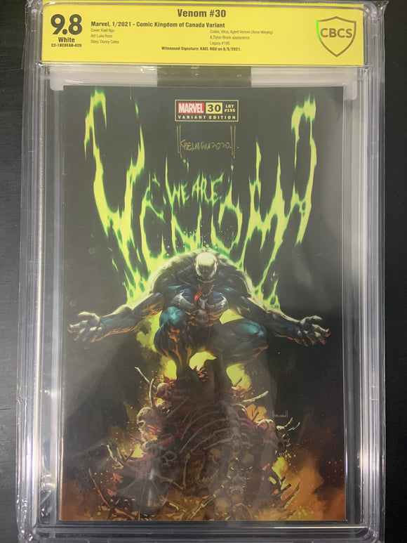 Venom 30 Marvel 2021 Kael Ngu Exclusive Signed CBCS 9.8