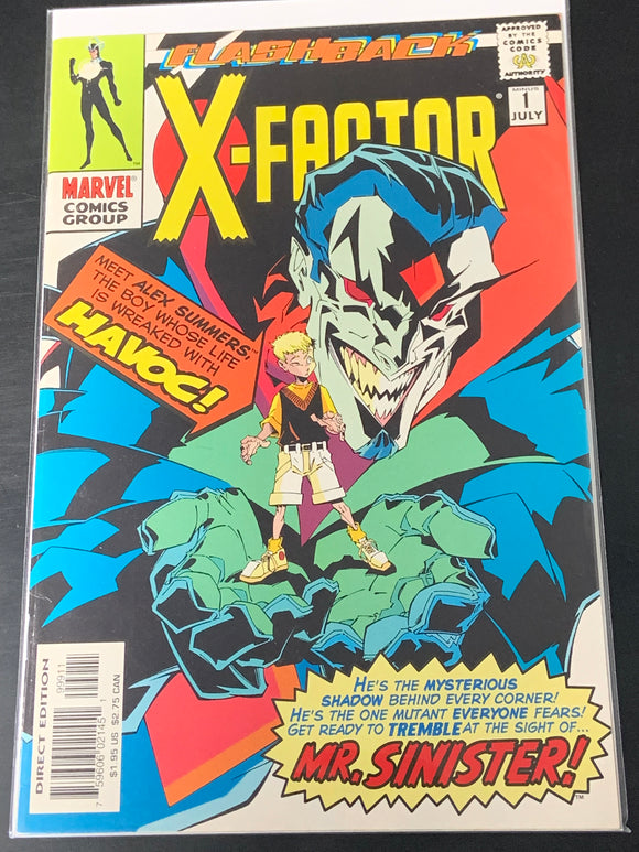 X-Factor Minus 1 Marvel 1997 Havok & Mr. Sinister Origin