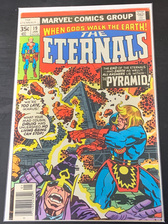 The Eternals 19 Marvel 1978 Scarce Final Issue, Jack Kirby