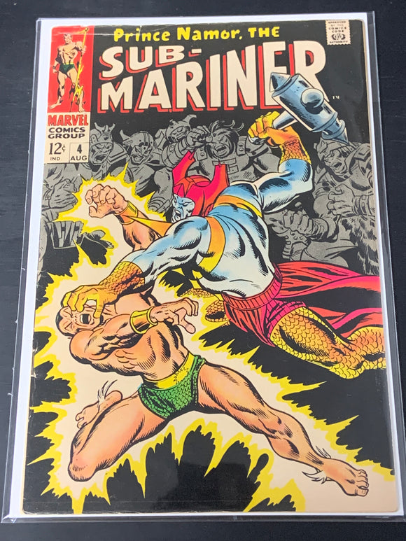 Sub-Mariner 4 Marvel 1968 1st Attuma in Title