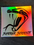 Superior Serpents Stickers - Multiple Designs