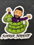 Superior Serpents Stickers - Multiple Designs