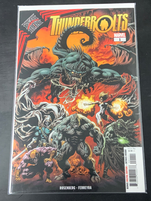 Thunderbolts 1 Marvel 2021 King in Black Kyle Hotz Cover