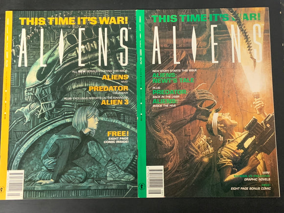 Aliens Volume 2 Number 1 & 2 Dark Horse 1992