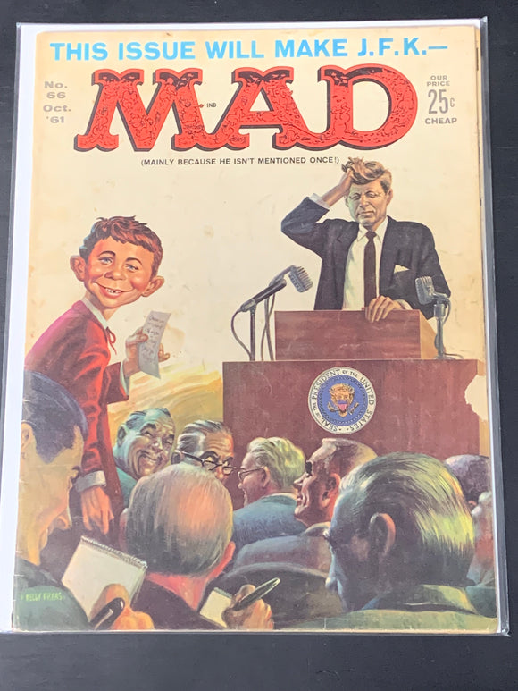 Mad Magazine 66 October 1961 JFK