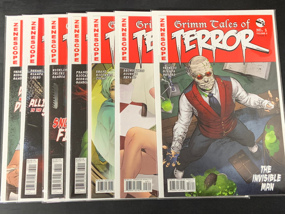 Grimm Tales of Terror 1-7 Zenescope 2017 Set of 7