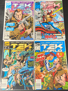 William Shatner's Tek World 1 -4 Marvel 1992 Set of 4