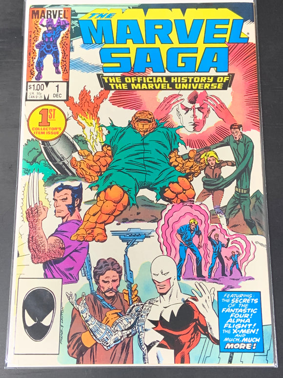 The Marvel Saga 1 1985 Official History of The Marvel Universe