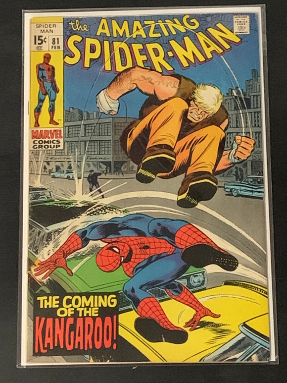 Amazing Spider-Man 81 1970 1st app of the Kangaroo!