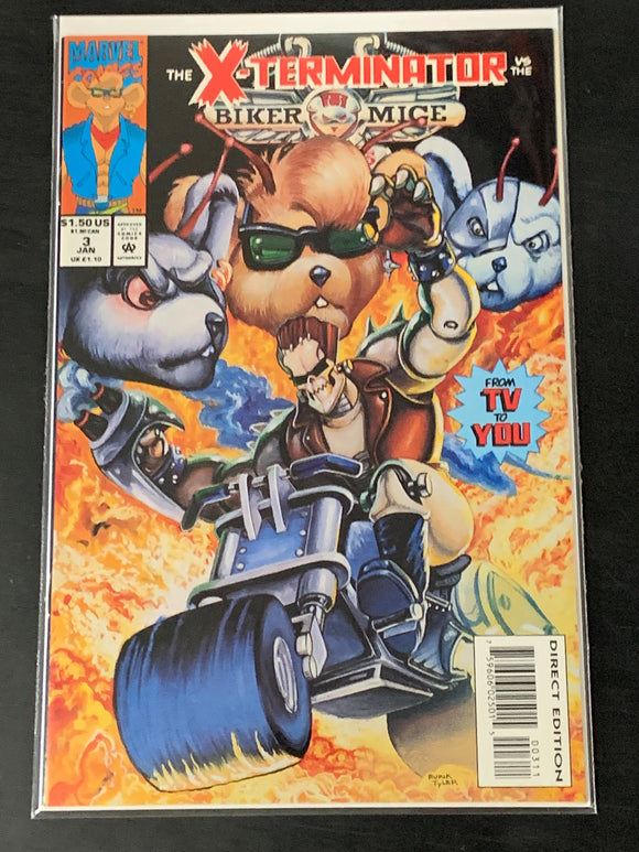 Biker Mice from Mars 3 1993 Extremely scarce final issue, Origin story