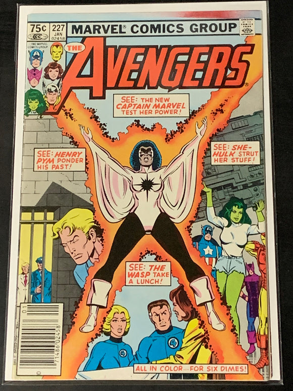 The Avengers 227 Marvel 1983 2nd app Monica Rambeau, 75 cent CPV!