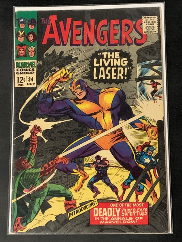 The Avengers 34 1966 1st app of the Living Laser!