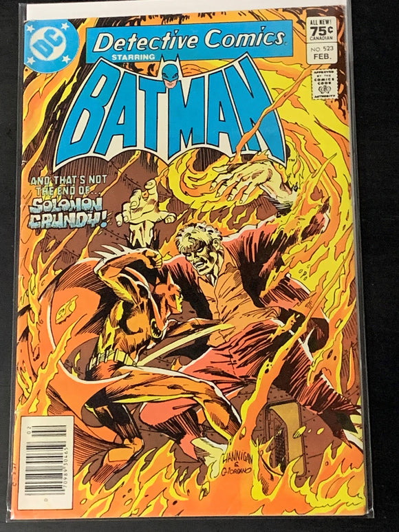 Detective Comics 523 1983 1st app of Killer Croc in Cameo, 75 cent CPV