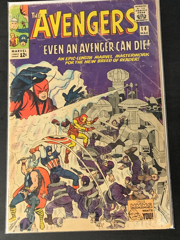 The Avengers 14 Marvel 1965 Stan Lee and Jack Kirby Classic!