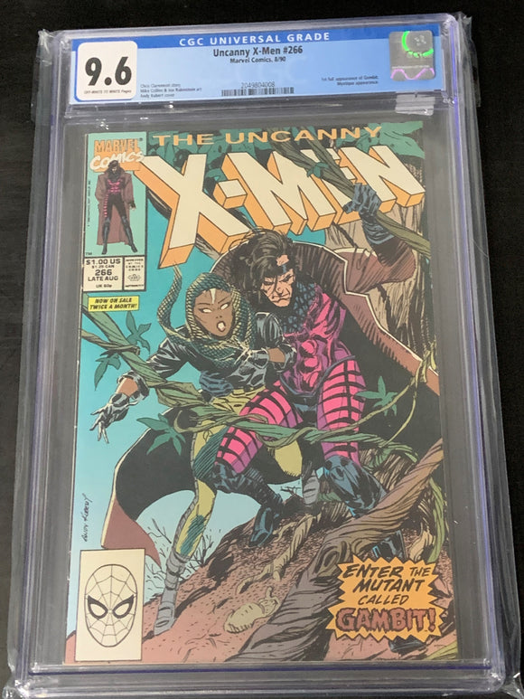 Uncanny X-Men 266 CGC 9.6 1st full app of Gambit!