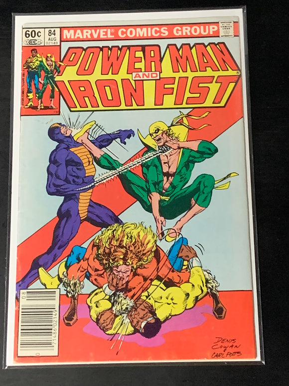 Power Man and Iron First 84 1982 4th app and 2nd cover of Sabertooth