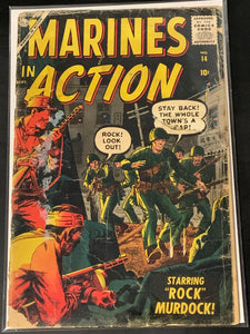 Marines in Action 14 Atlas 1957 Scarce Golden Age War!