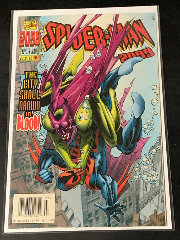 Spider-Man 2099 45 Newsstand Edition Scarce 2nd to last issue!