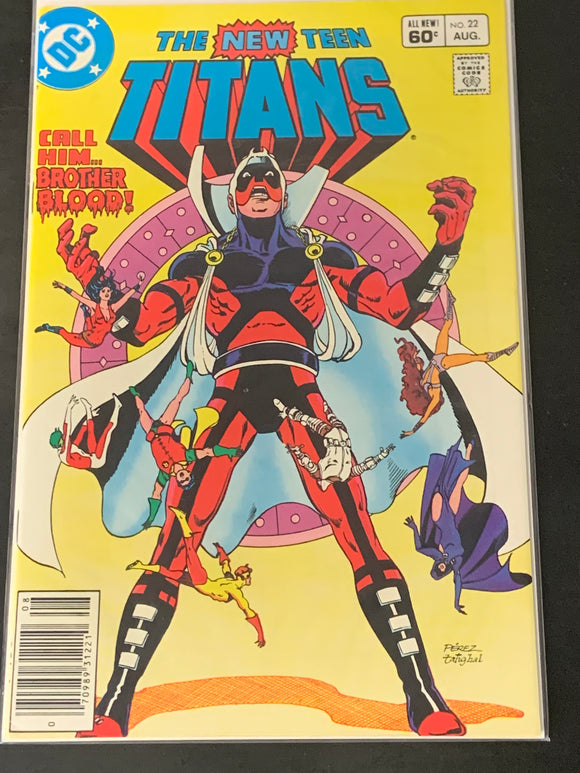 The New Teen Titans 22 1st app of Blackfire! George Perez!