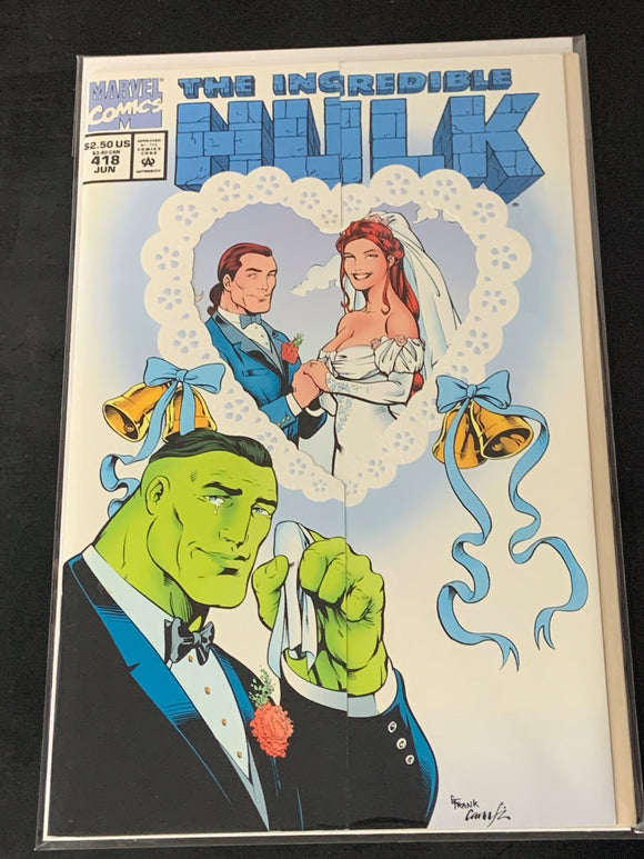 The Incredible Hulk 418  1994 Die Cut 1st App of Talos the Skrull!