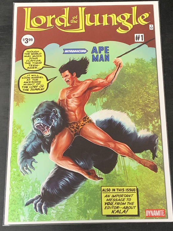 Lord of the Jungle 1 Dynamite 2022 FOC Homage Variant