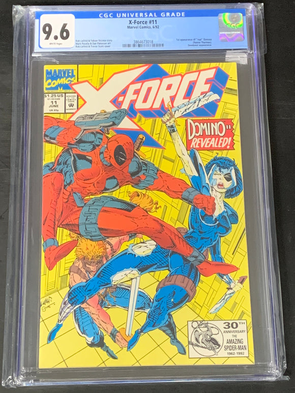 X-Force 11 Marvel 1992 CGC 9.6 1st App of Domino