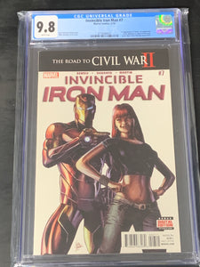 Invincible Iron Man 7 Marvel 2017 CGC 9.8 1st App of Riri Williams in Cameo 1st Print