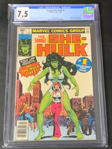 Savage She-Hulk 1 Marvel 1980 CGC 7.5 1st App of Jennifer Walters AKA She-Hulk