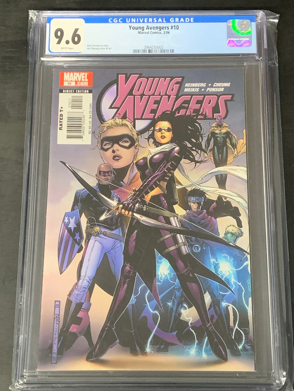 Young Avengers 10 Marvel 2008 CGC 9.6 1st App of Tommy Shephard, AKA Speed