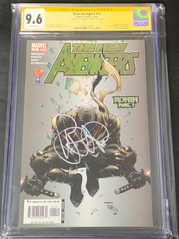 New Avengers 11 2005 CGC 9.6 SS Brian Bendis 1st App of Ronin