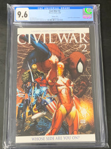 Civil War 2 2006 CGC 9.6 1:20 Michael Turner Variant, Spider-Man Reveals His Identity