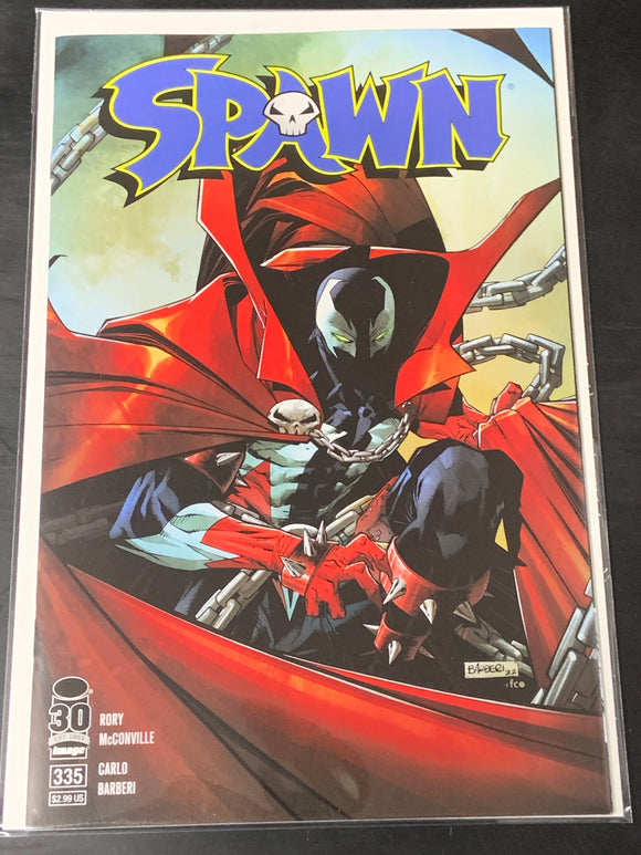 Spawn 335 Image 2022 Carlo Barberi Variant, The Origin of SINN