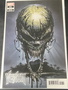 Venom 21 Marvel 2918 Clayton Crain Variant Cover, Venom Island Part 1