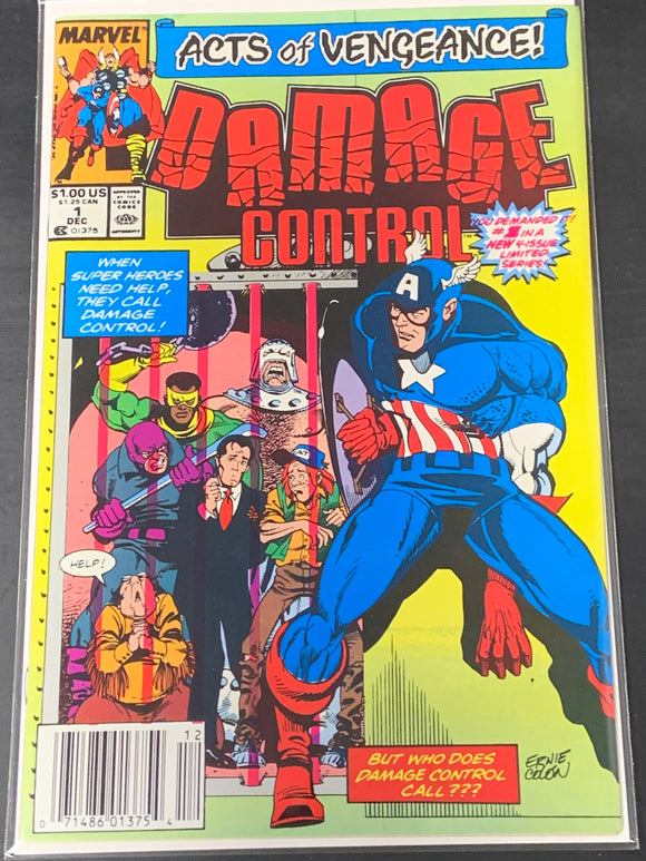 Damage Control 1 Marvel 1998 Scarce Newsstand