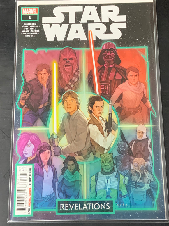 Star Wars Revelations 1 Marvel 2022 Cover A 1st Full App of Iden Versio