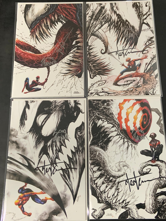 Venom 1-4 Kirkham Virgin Variant Set Double Signed - 1st Knull