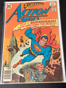 Action Comics 467 DC 1977 Last "Bullet Logo" Issue