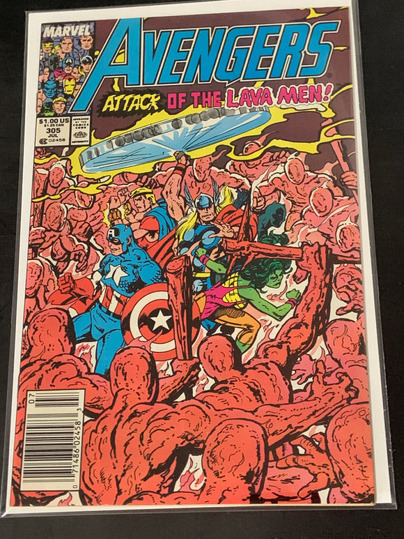 Avengers 305 Marvel 1989 Newsstand John Byrne