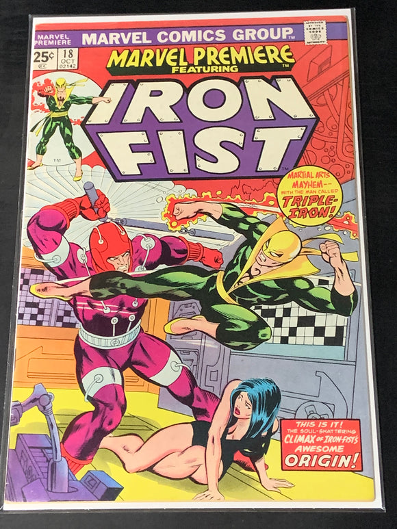 Marvel Premiere 18 1974 4th App & Origin of Iron Fist