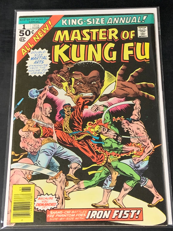 Master of Kung Fu Annual 1 1976 1st Shang-Chi & Iron Fist