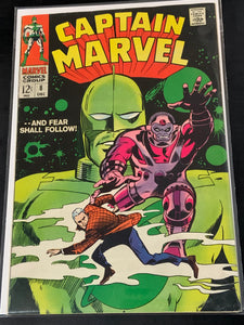 Captain Marvel 8 Marvel 1968 1st App of Cyberex