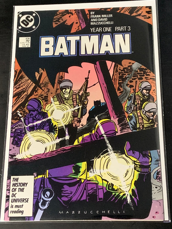 Batman 406 DC 1987 Year One Part 3